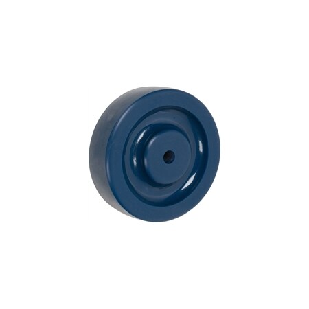 Casterhq 4"x1-1/2" BLUE SOLID POLYURETHANE (NON MARKING) WHEEL, 400 LBS CAPA HD-PLX-4K7
